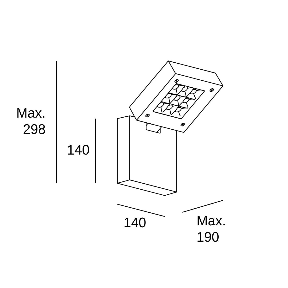 Modis Optics Simple 3000K 48° - Anbauleuchte