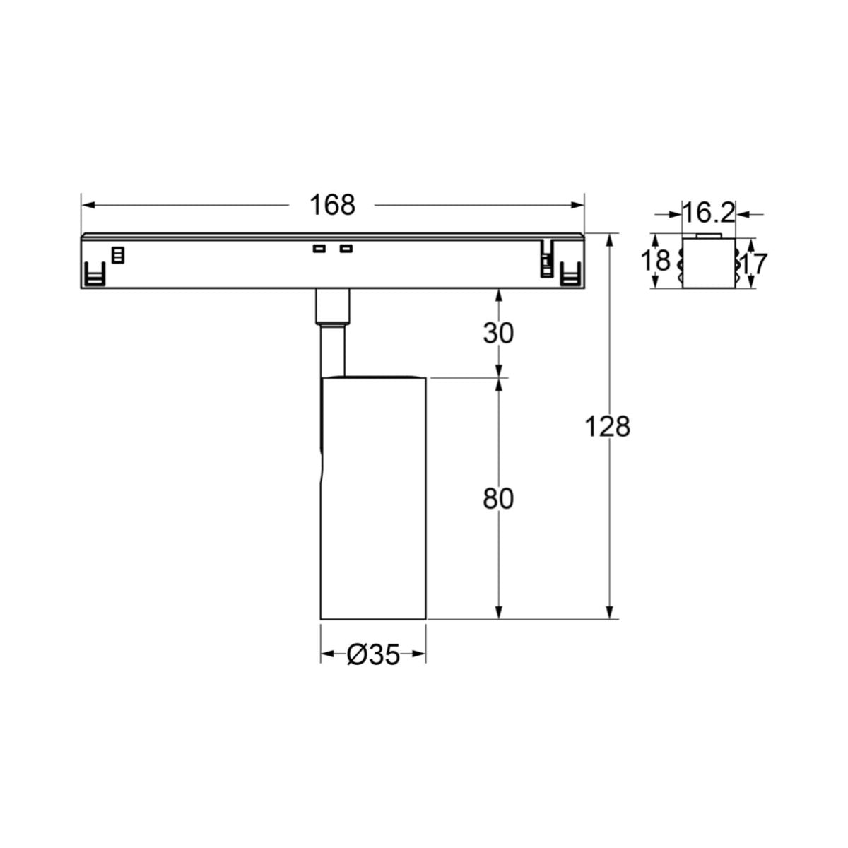 Mini Spot - 48V Stromschiene