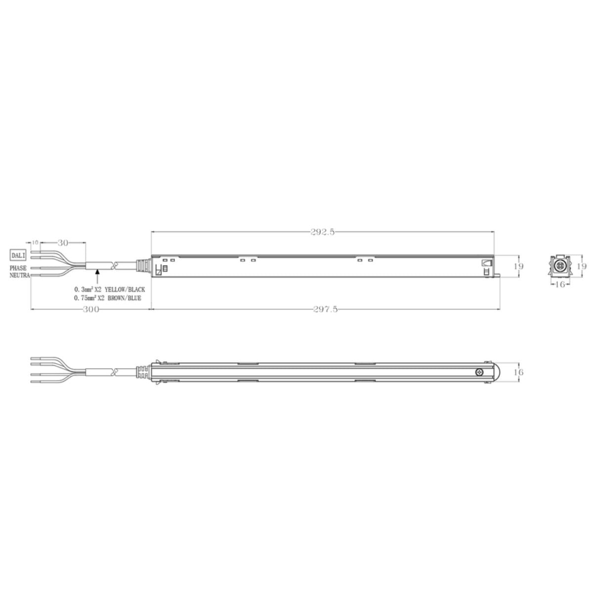 Netzteil 100W Intrack DALI - 48V Stromschiene