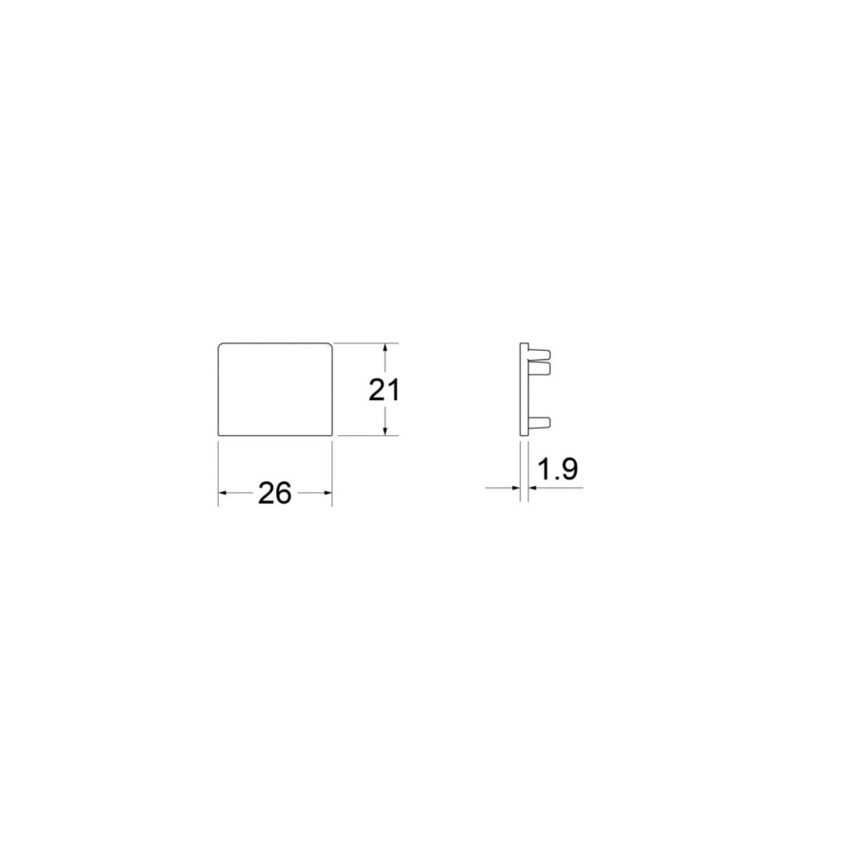 Endkappe Low - 48V Stromschiene