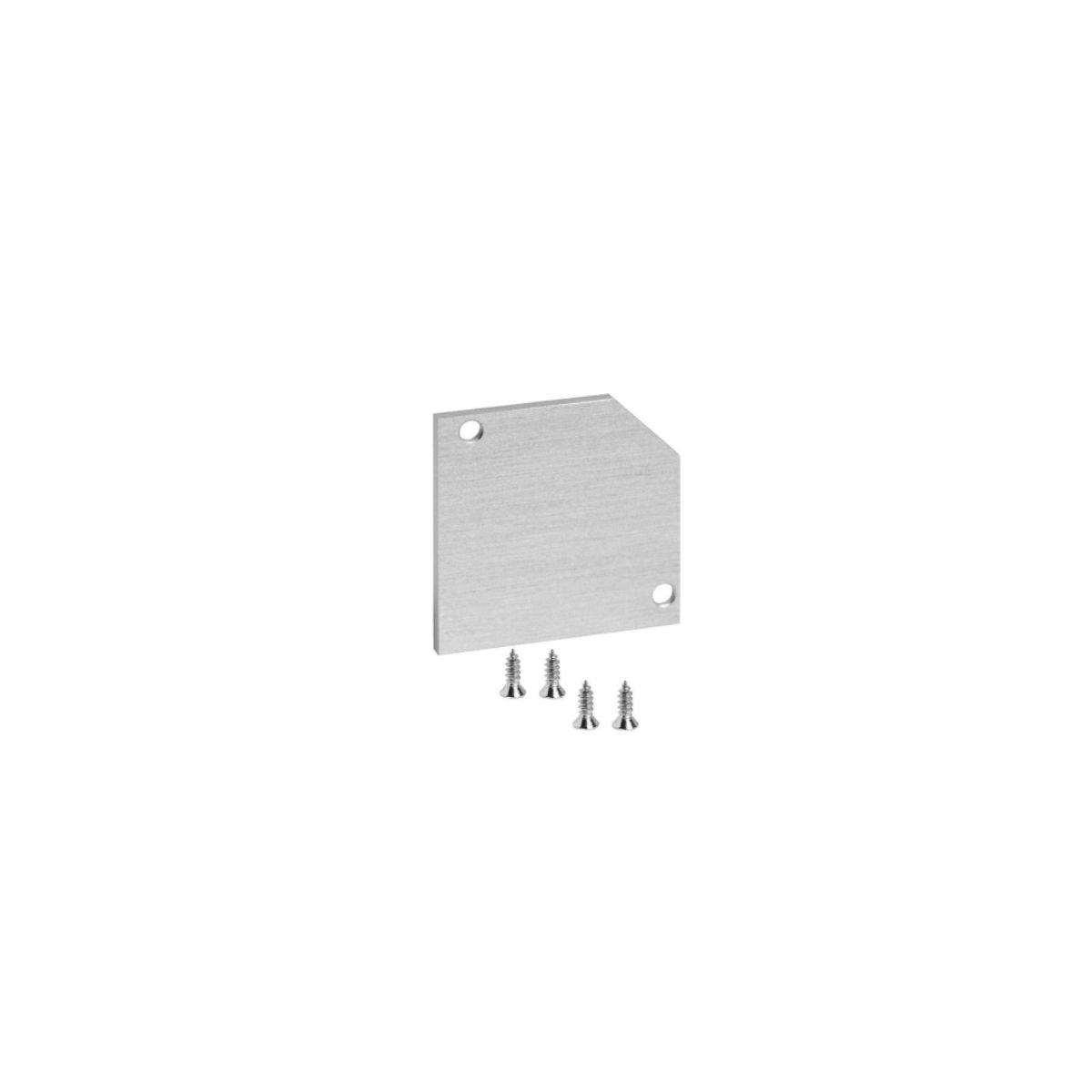 30x30mm 2.0 Endkappe Eckig Alu - LED-Profilzubehör