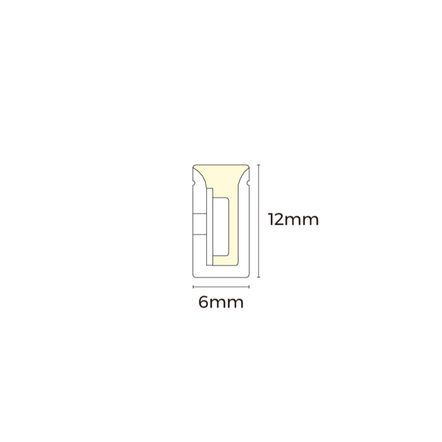 LED Neon-Flex 6x12 side 2700K/3000K 6m - Neon-Flex