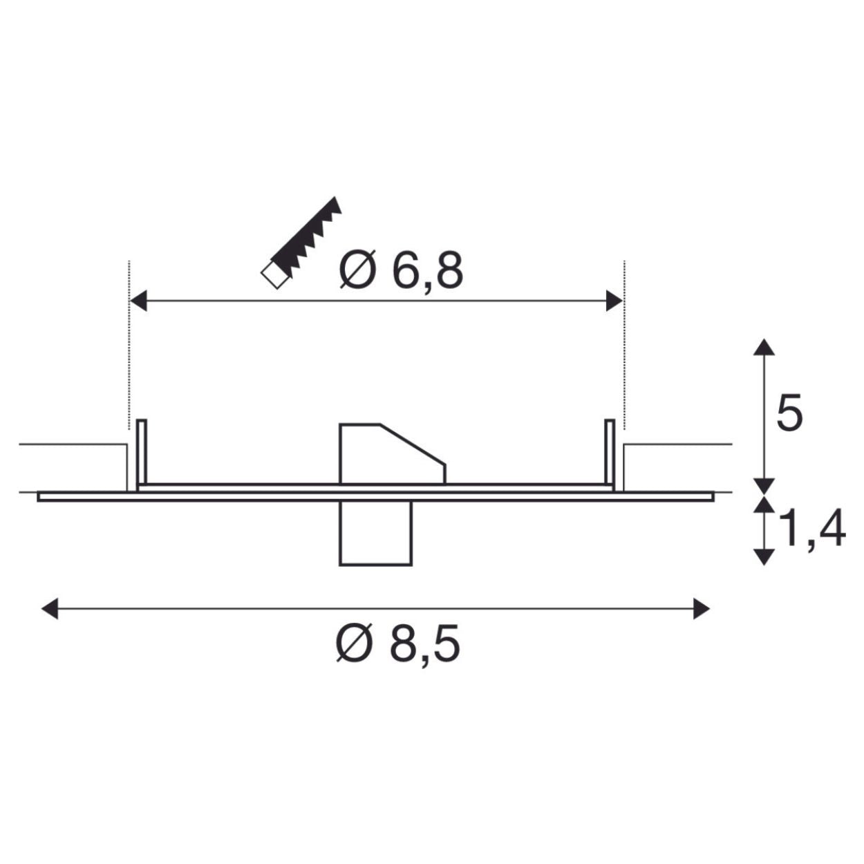 FITU Einbaurosette - Montagezubehör