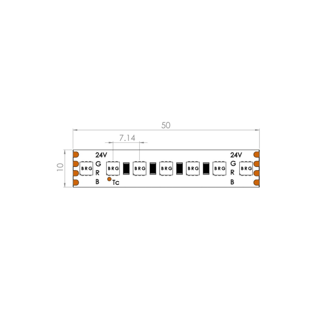 3838-700 RGB 24V CV - LED-Band
