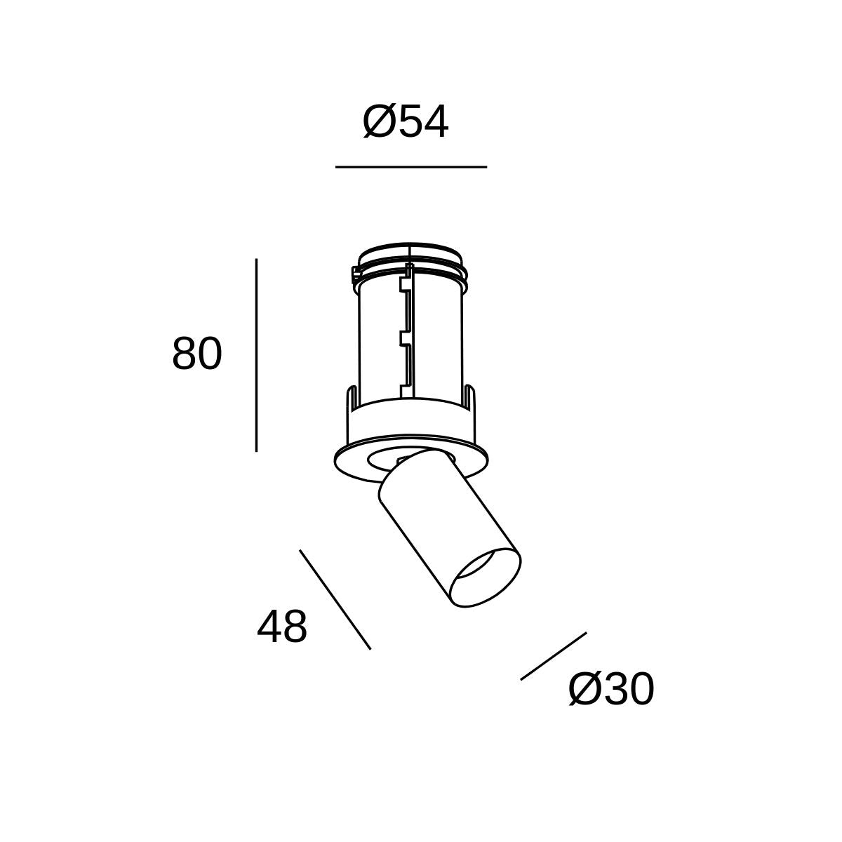 Atom Hide - Einbauleuchte