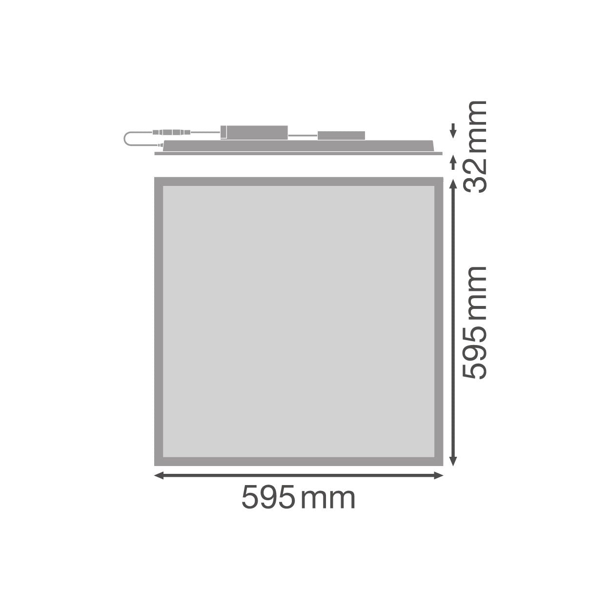 Panel Comfort 600 U19 PS - Einbauleuchten