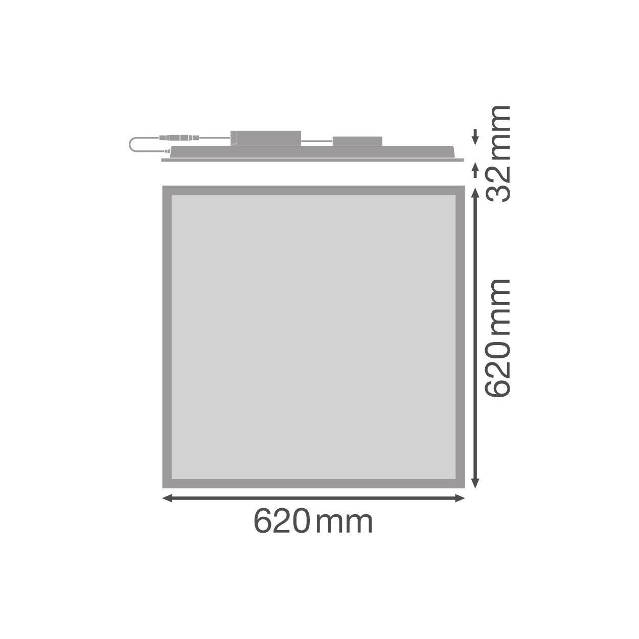 Panel Comfort 625 U19 PS - Einbauleuchten