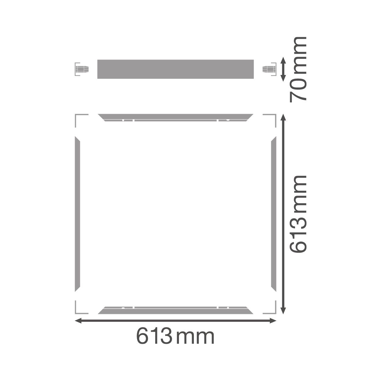 600 Surface Mount Kit H70 VAL - Leuchtenzubehör