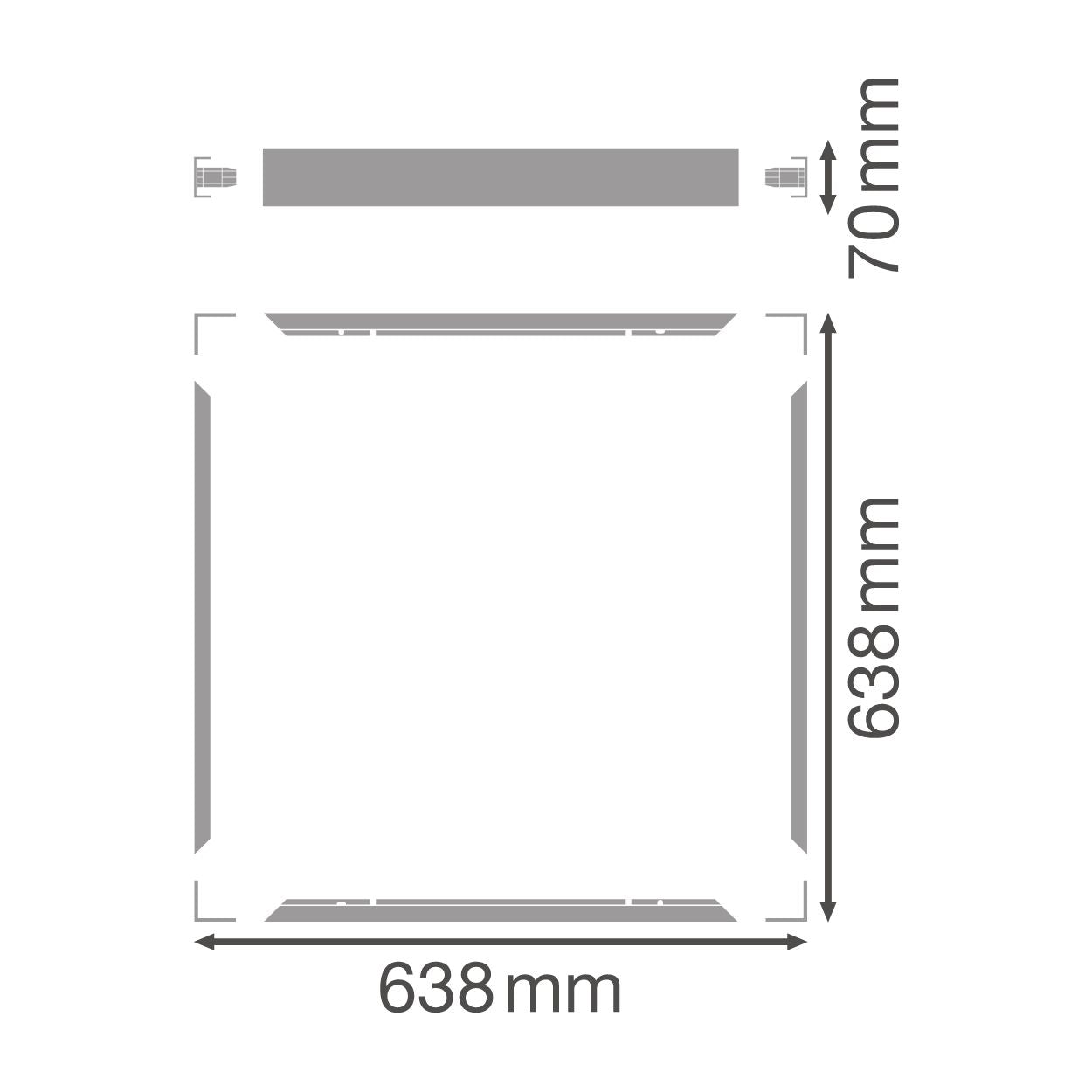 625 Surface Mount Kit H70 VAL - Leuchtenzubehör