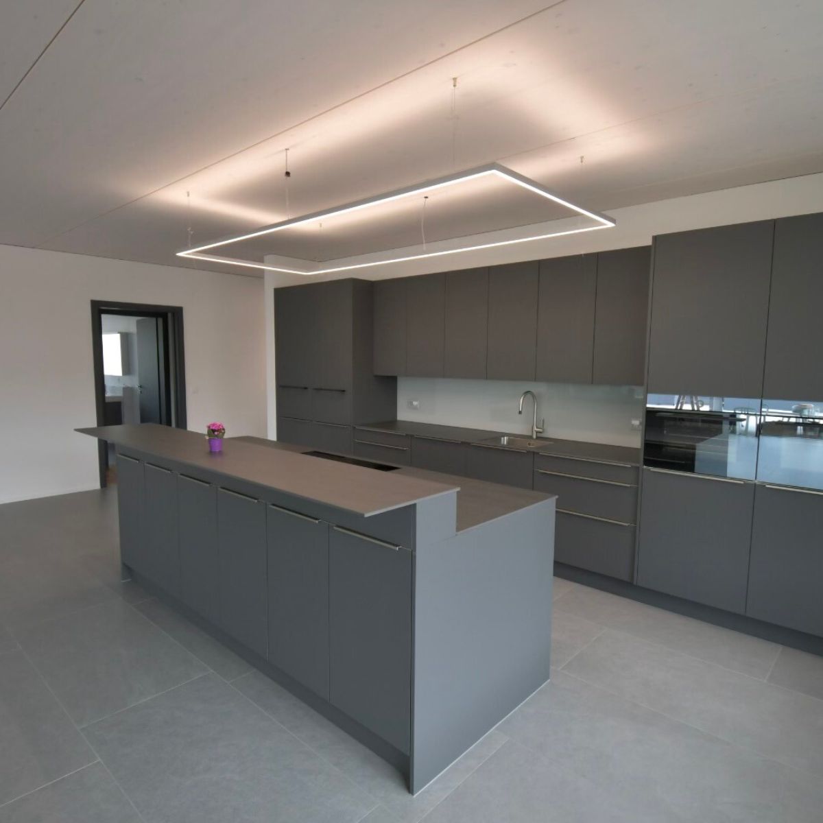 LiLo Pendelleuchte "Quadro" Aluminium