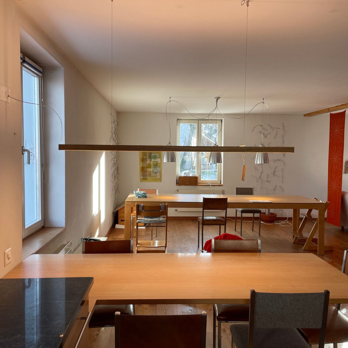 LiLo Pendelleuchte "The Line" Holz