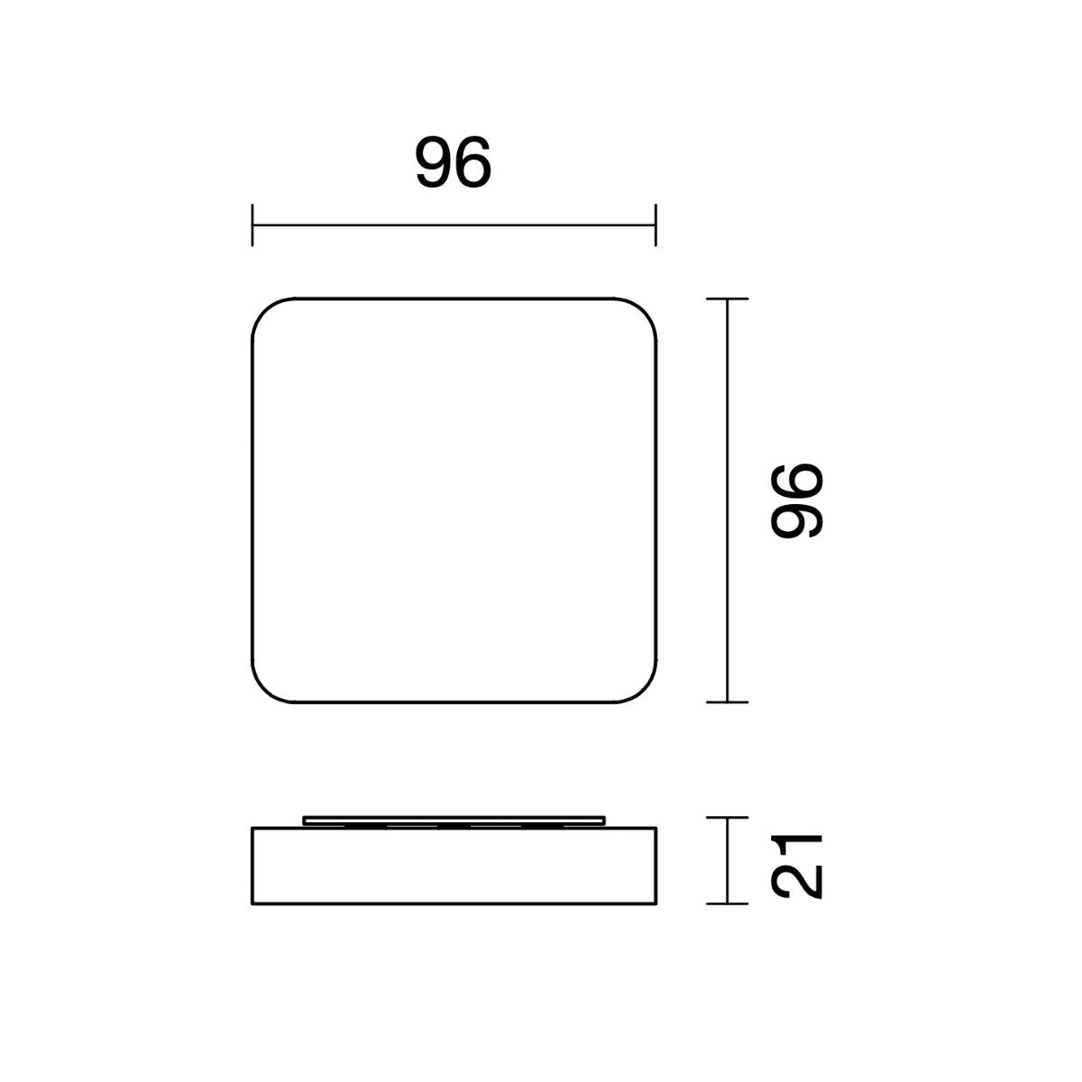 Cubic 16 On - Deckenleuchte