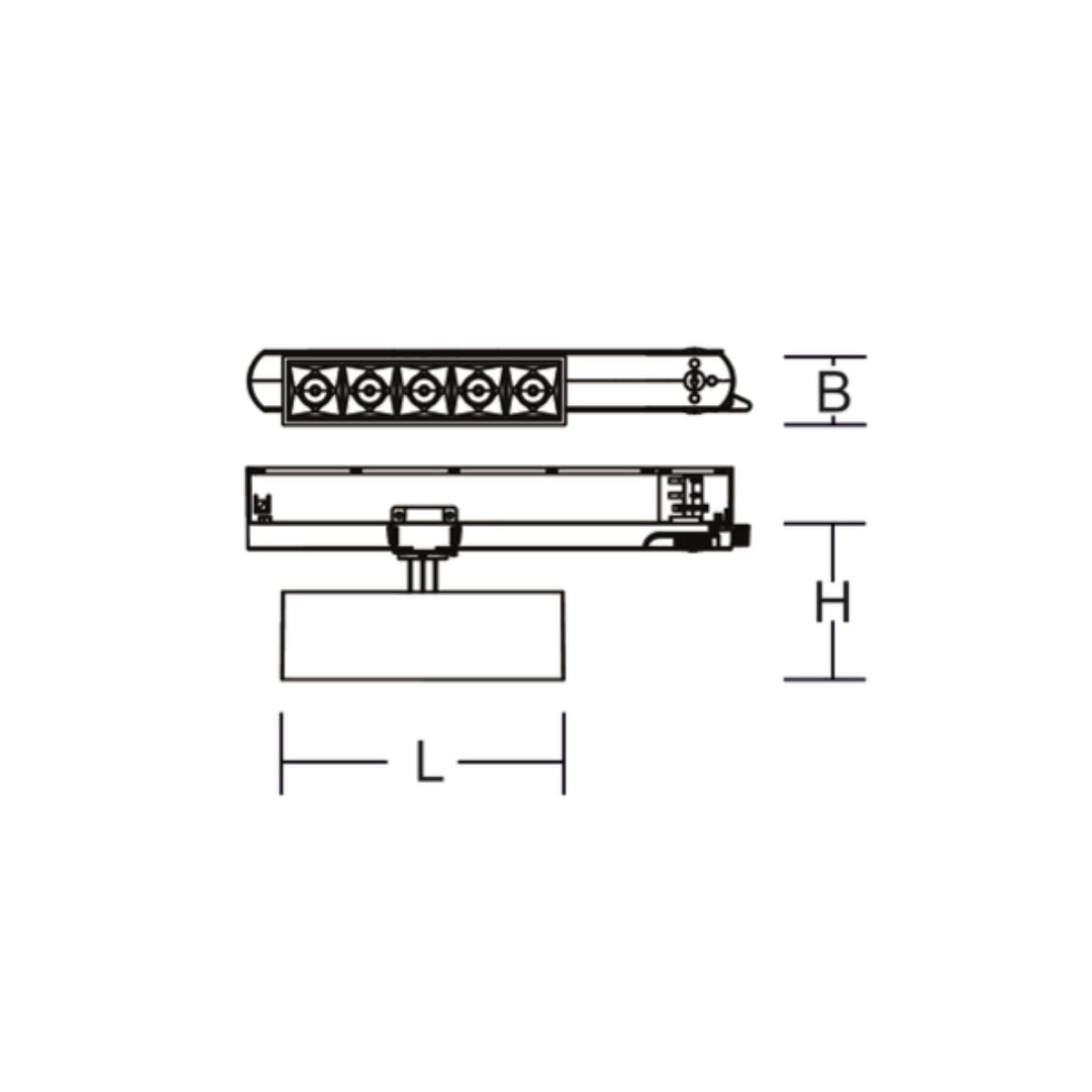 Beamline Slim - 3Phasen Stromschienenstrahler