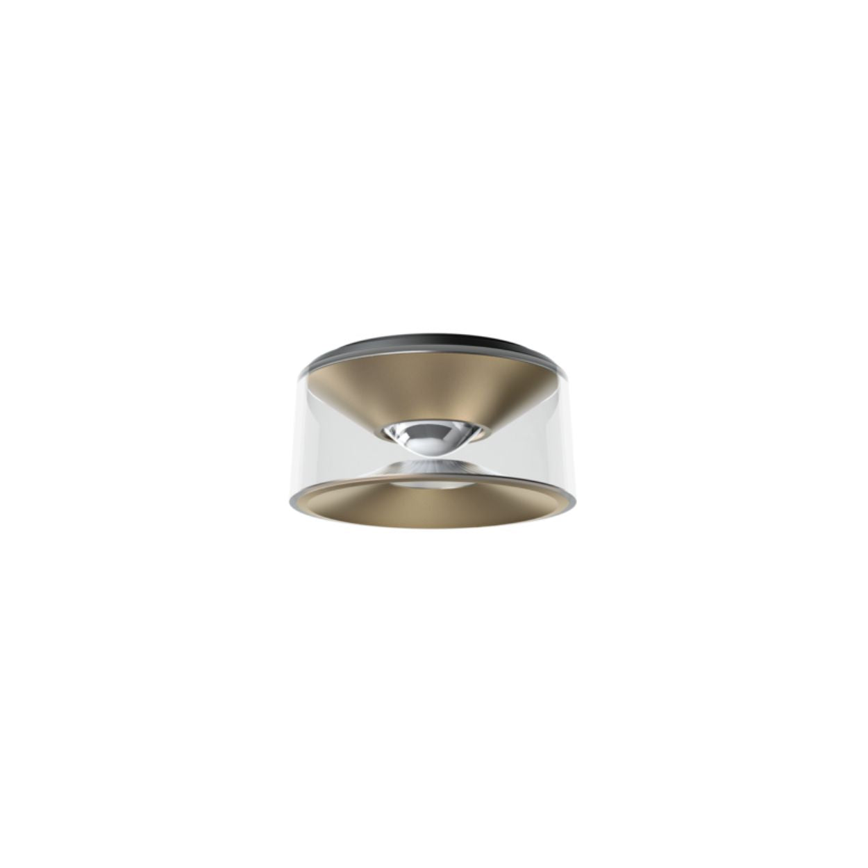 Ribag Vior gold: LED-Deckenleuchte in Rosé- oder Sandgold, brillantes Direkt- und Indirektlicht, CRI >90, IP54, dimmbar, elegantes Design für vielseitige Räume
