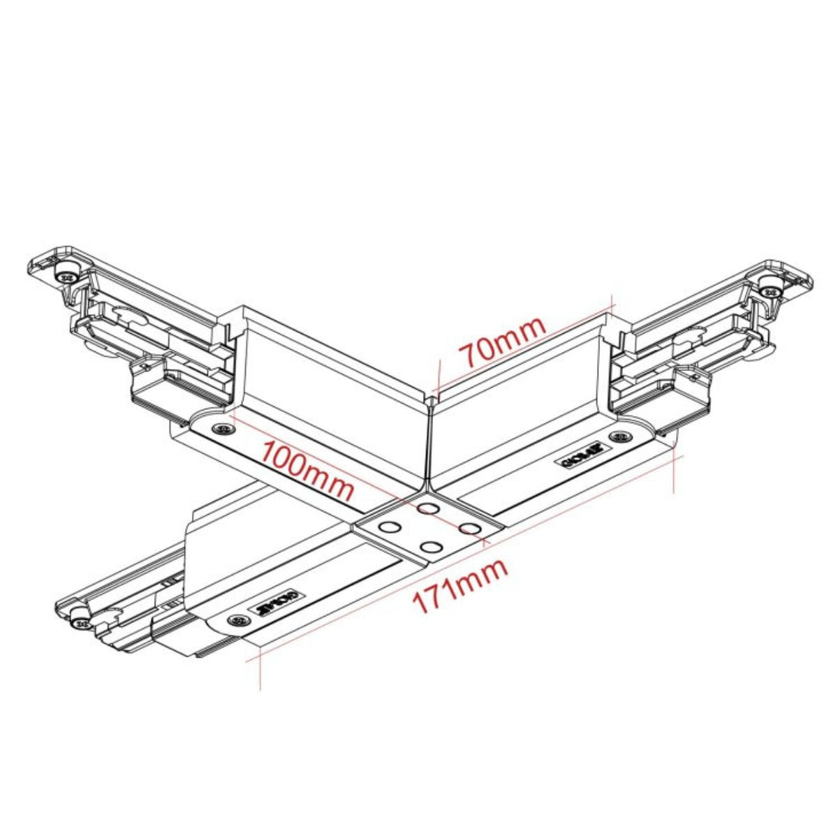 XTSC 637 T-Verbinder - Stromschiene