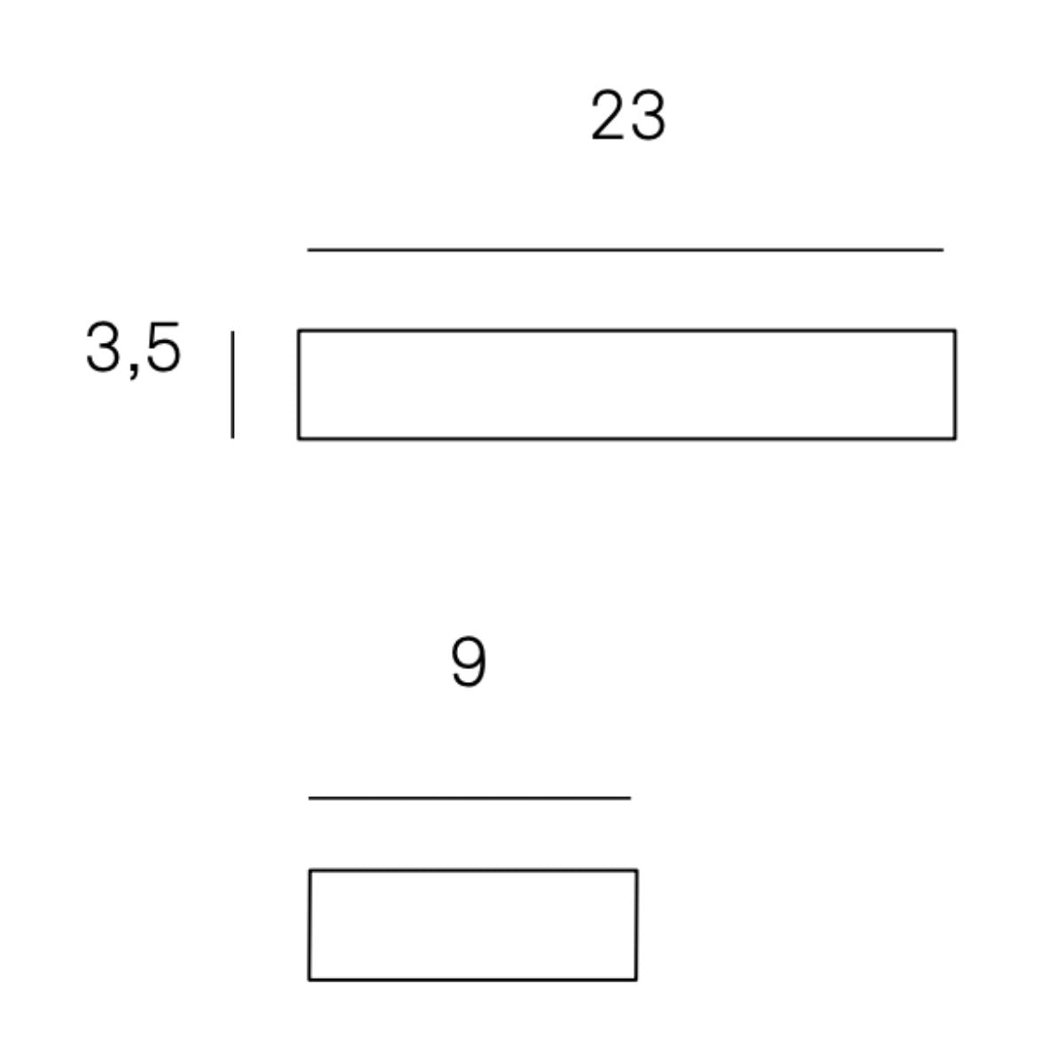 Stripe 23cm - Wandleuchte