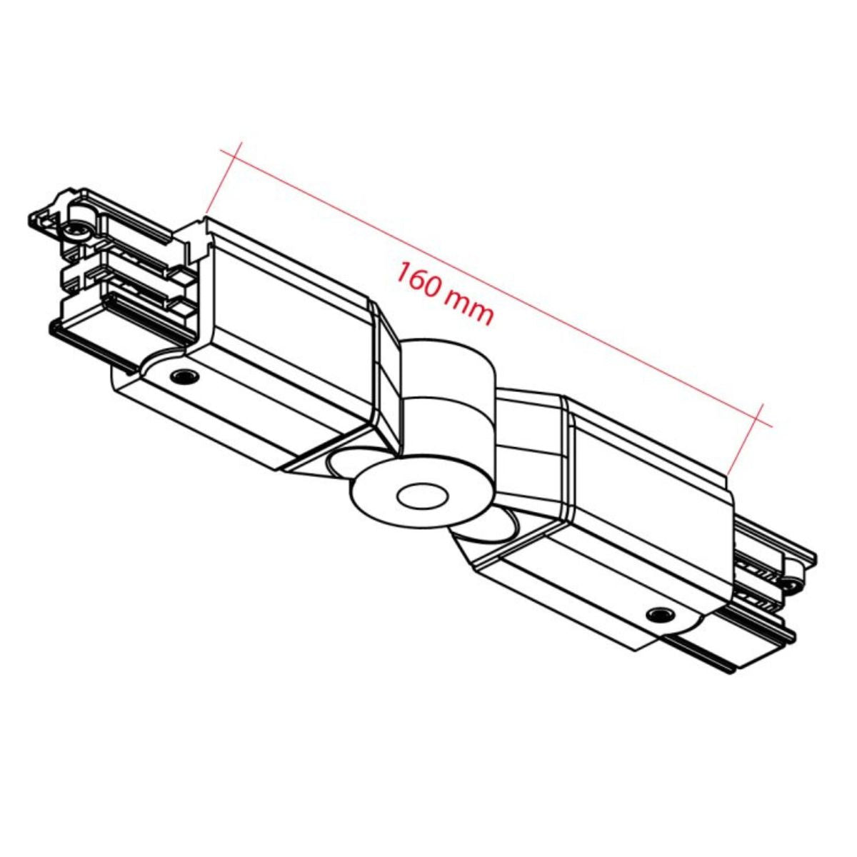 XTS 24 Einstellbarer Verbinder - Stromschiene
