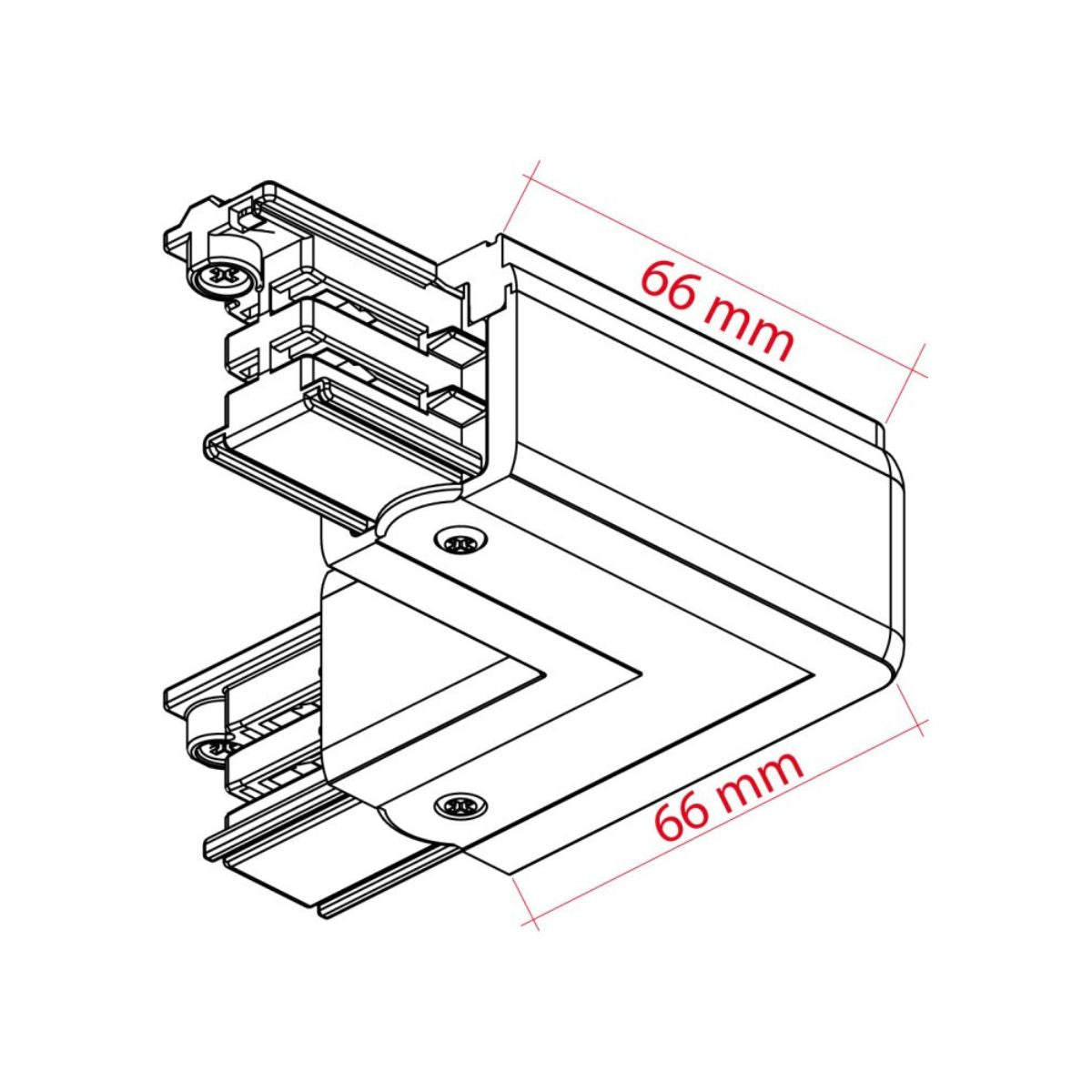 XTS 34 L-Verbinder - Stromschiene