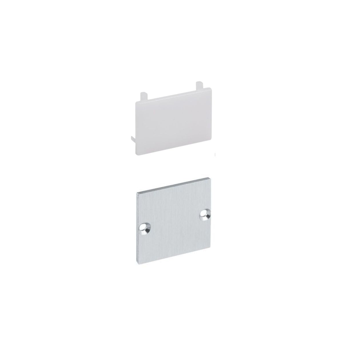 30x30mm hoch Endkappe Alu - LED-Profilzubehör