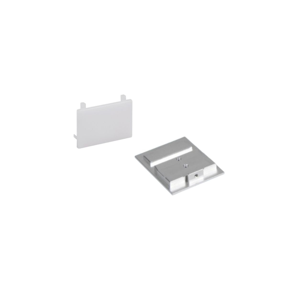 40x50mm hoch Endkappe Alu - LED-Profilzubehör