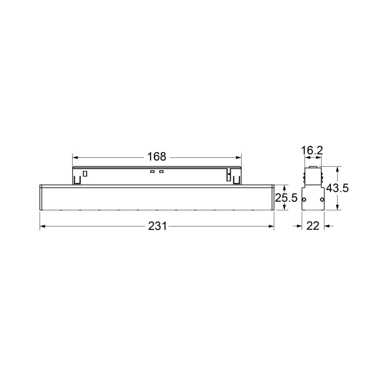 Linear Darklight - 48V Stromschiene