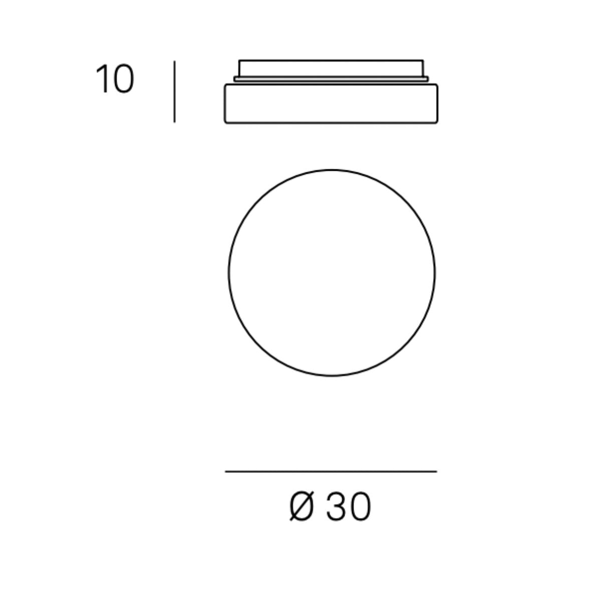 Drum 30cm - Anbauleuchte