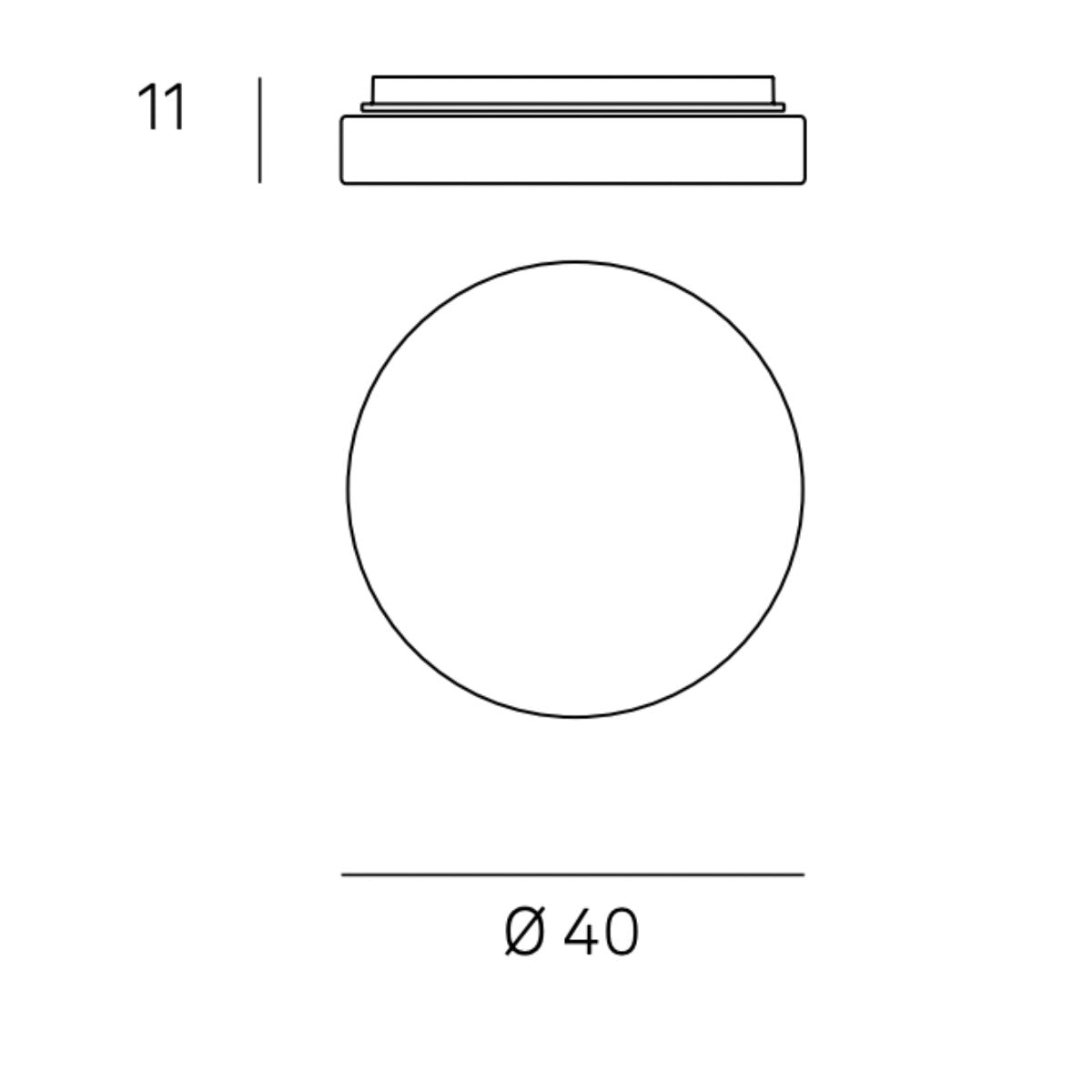 Drum 40cm - Anbauleuchte