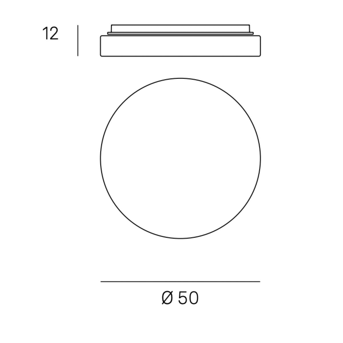 Drum 50cm - Anbauleuchte