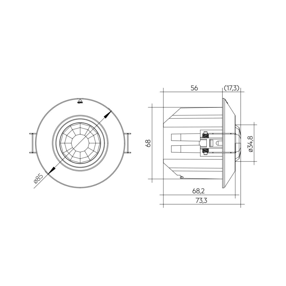 basicDIM Wireless Sensor 5DP 38rc - Casambi