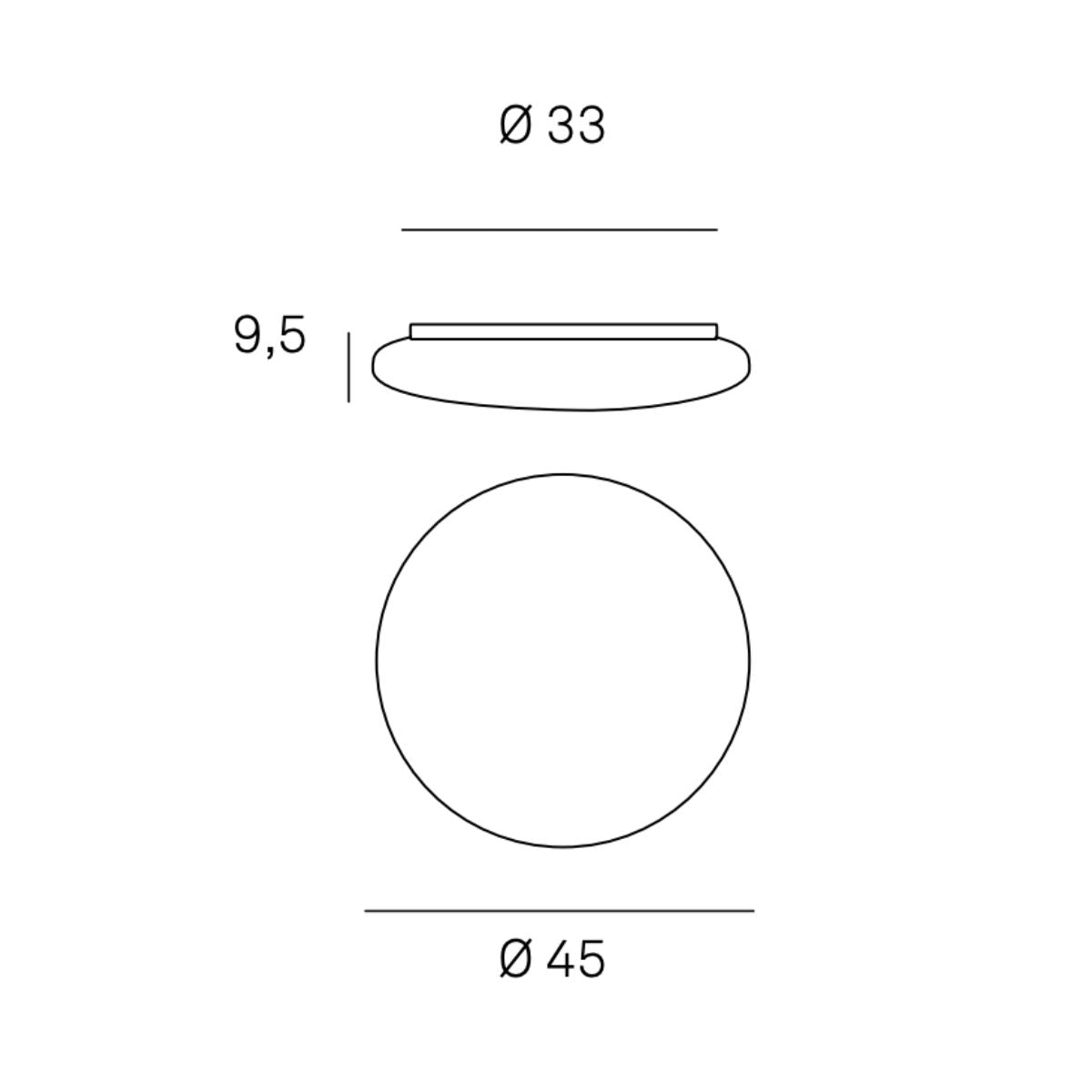 Mentos 45cm - Anbauleuchte
