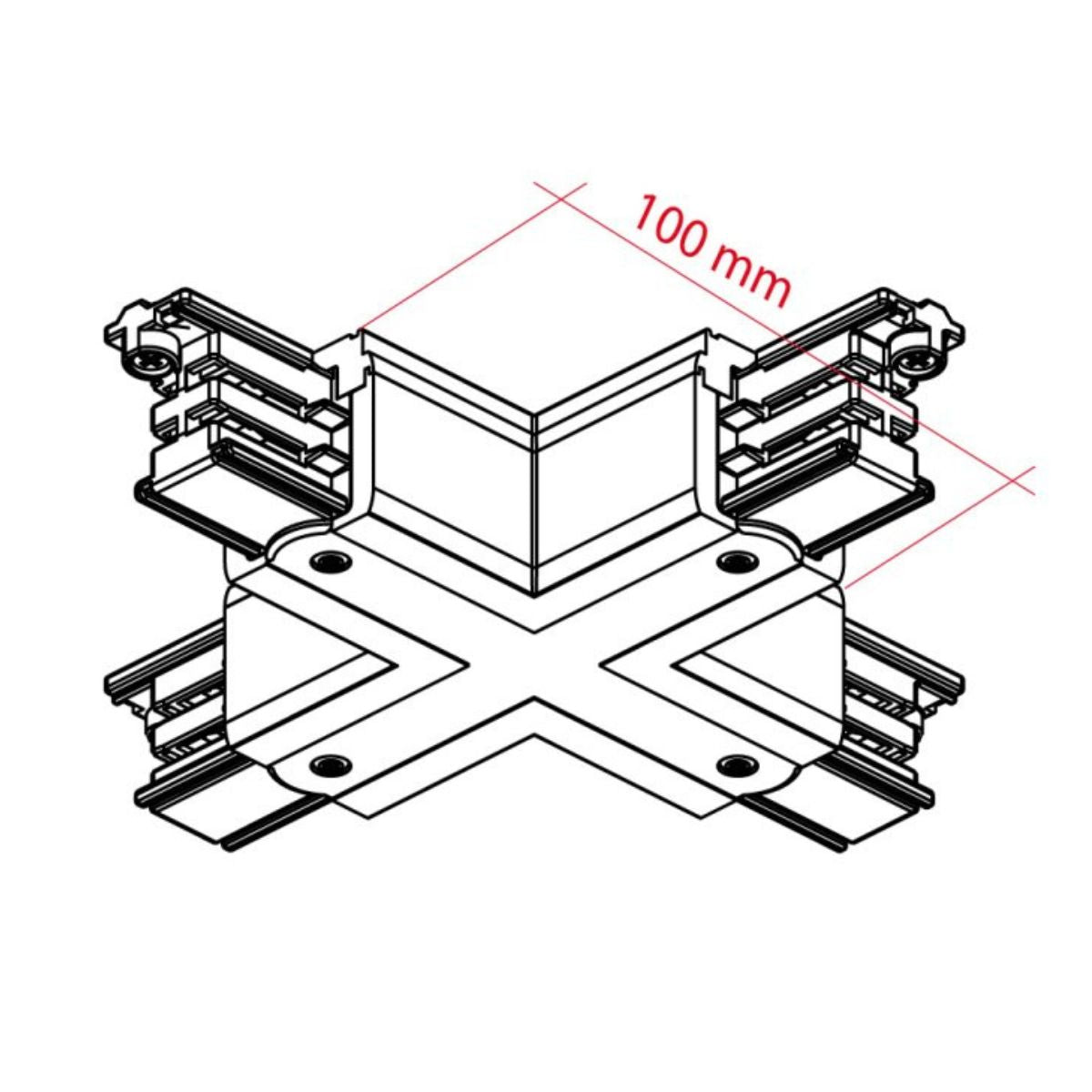XTS 38 Kreuz-Verbinder - Stromschiene