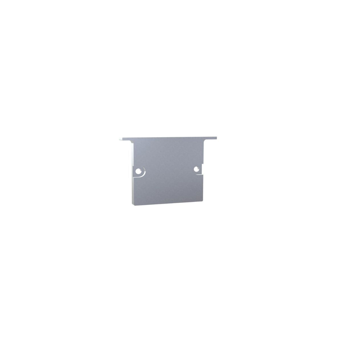 30x30mm mit Kragen Endkappe Alu - LED-Profilzubehör