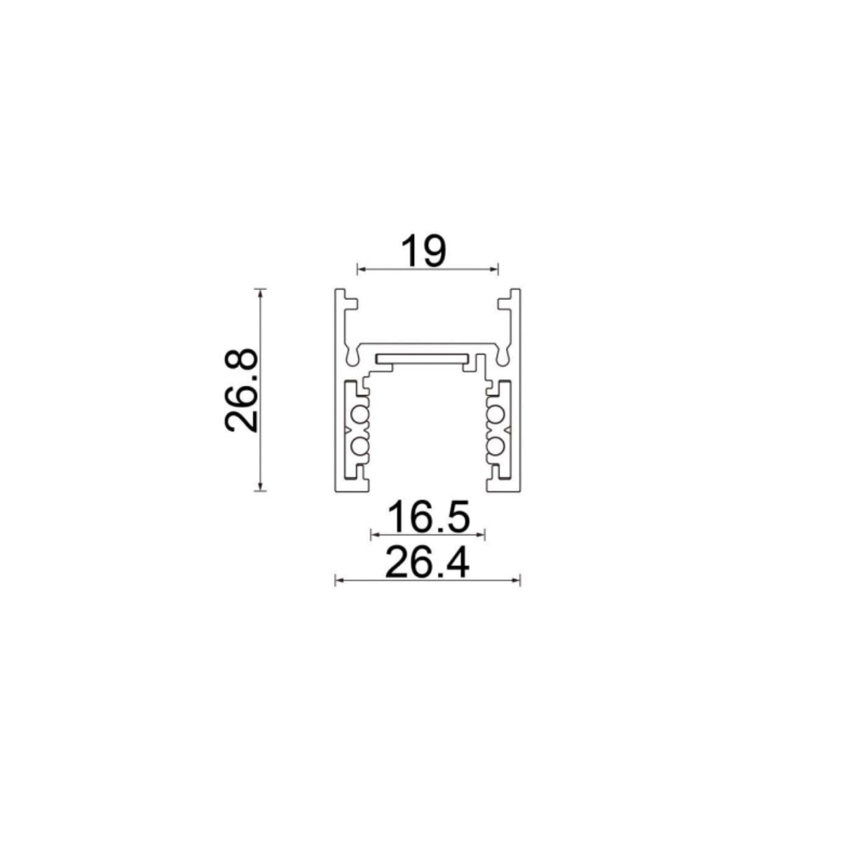 Stromschiene Low 3m - 48V Stromschiene