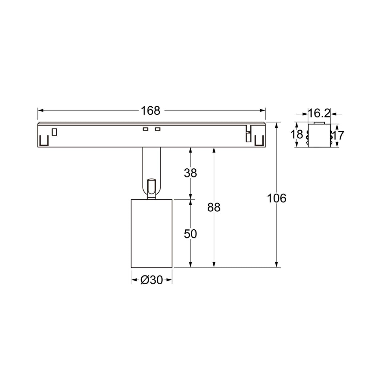 Micro Spot - 48V Stromschiene