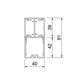 Leuchtenprofil Up/Down - LED-Profil