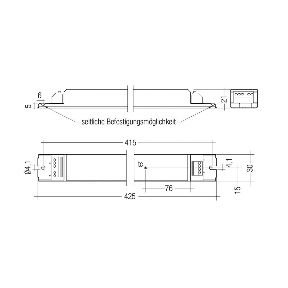 LCA 100W 24V low profile DALI / SwitchDim - LED-Treiber