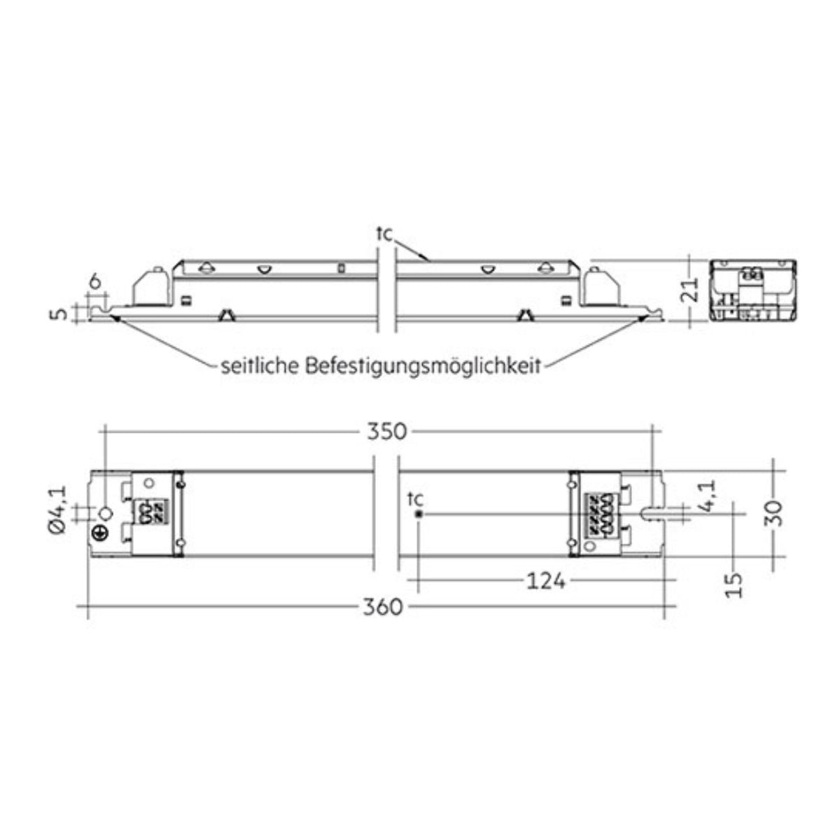 LC 100W 24V low profile on/off - LED-Treiber