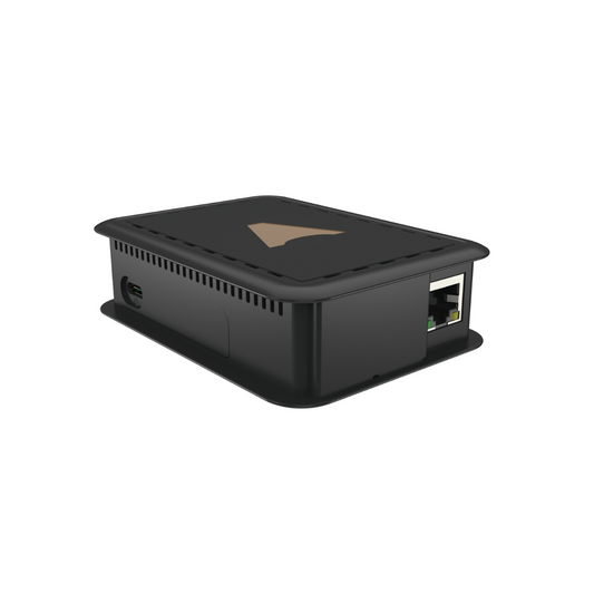 Casambi Cloud Gateway – kompaktes Steuergerät zur drahtlosen Lichtsteuerung über die Casambi-App per Fernzugriff. Geeignet für Smart-Home- und professionelle Lichtmanagement-Systeme