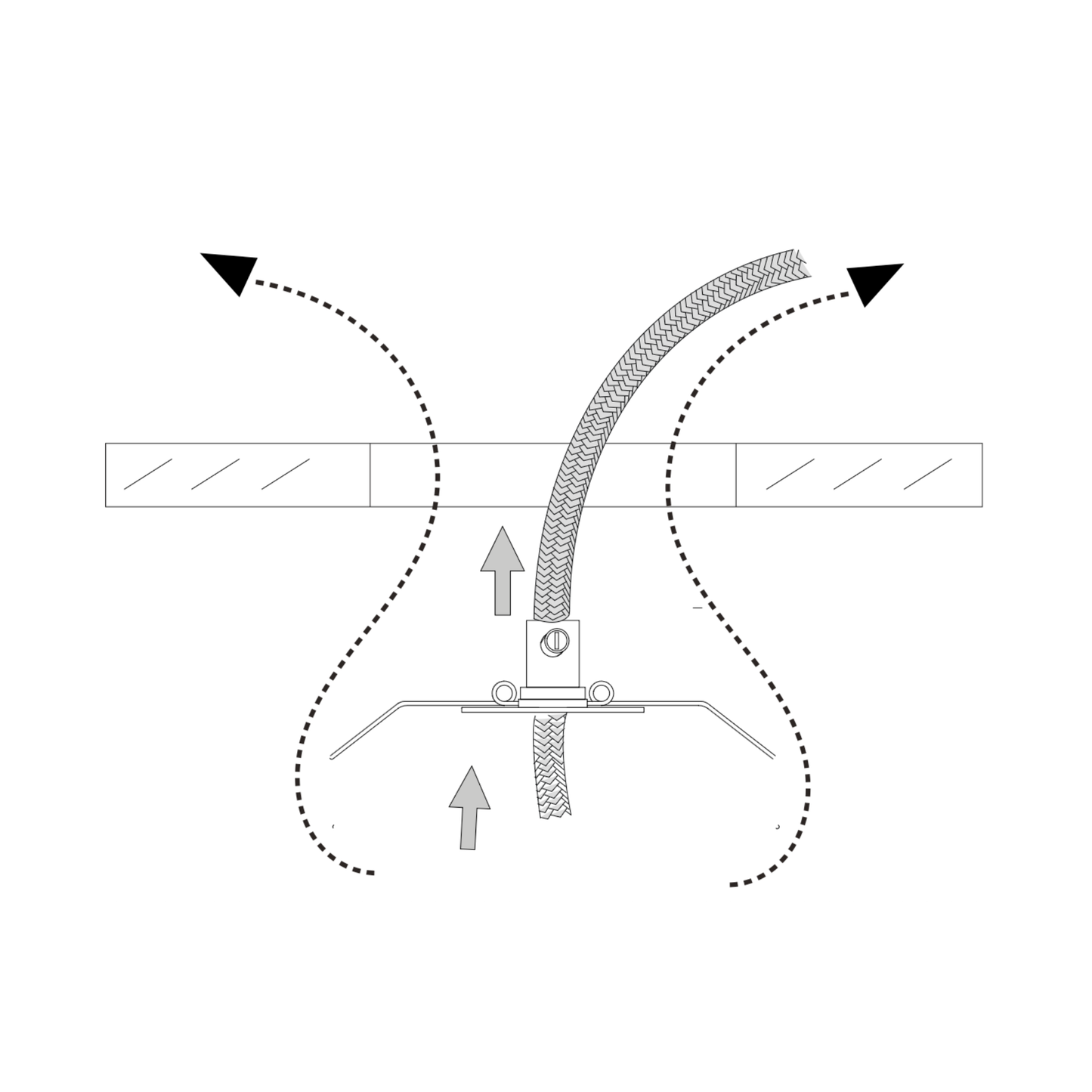 Einbau-Baldachin Ø45mm mit Spannfeder - Montagezubehör