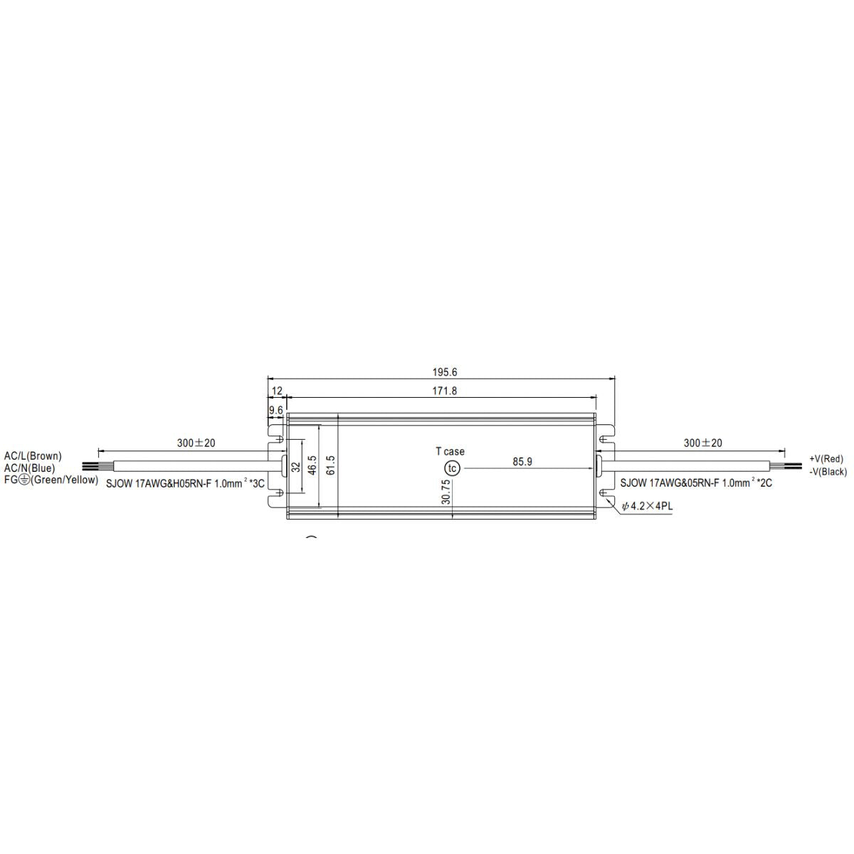 Mean Well 24V HLG-80H-24B 1-10V / Potentiometer - LED-Treiber