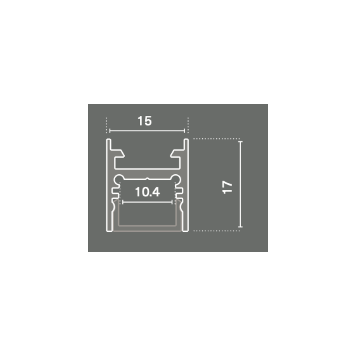 15x17mm - LED-Profil