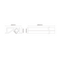 LED-Profil Shelf 2.5m inkl. opaler Abdeckung