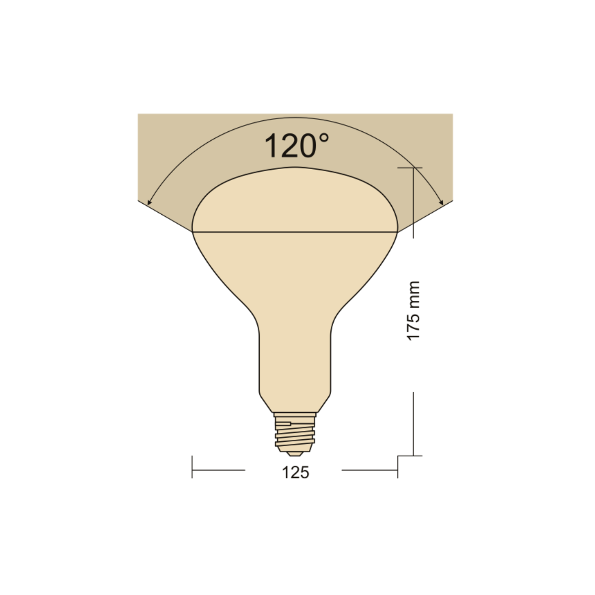 FLOS E27 R125 LED-Leuchtmittel 13W 2700K - Leuchtmittel