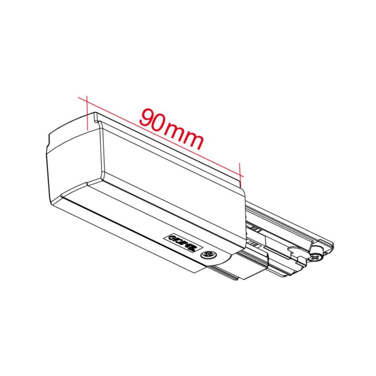 XTSC 611 Einspeisung Links - Stromschiene