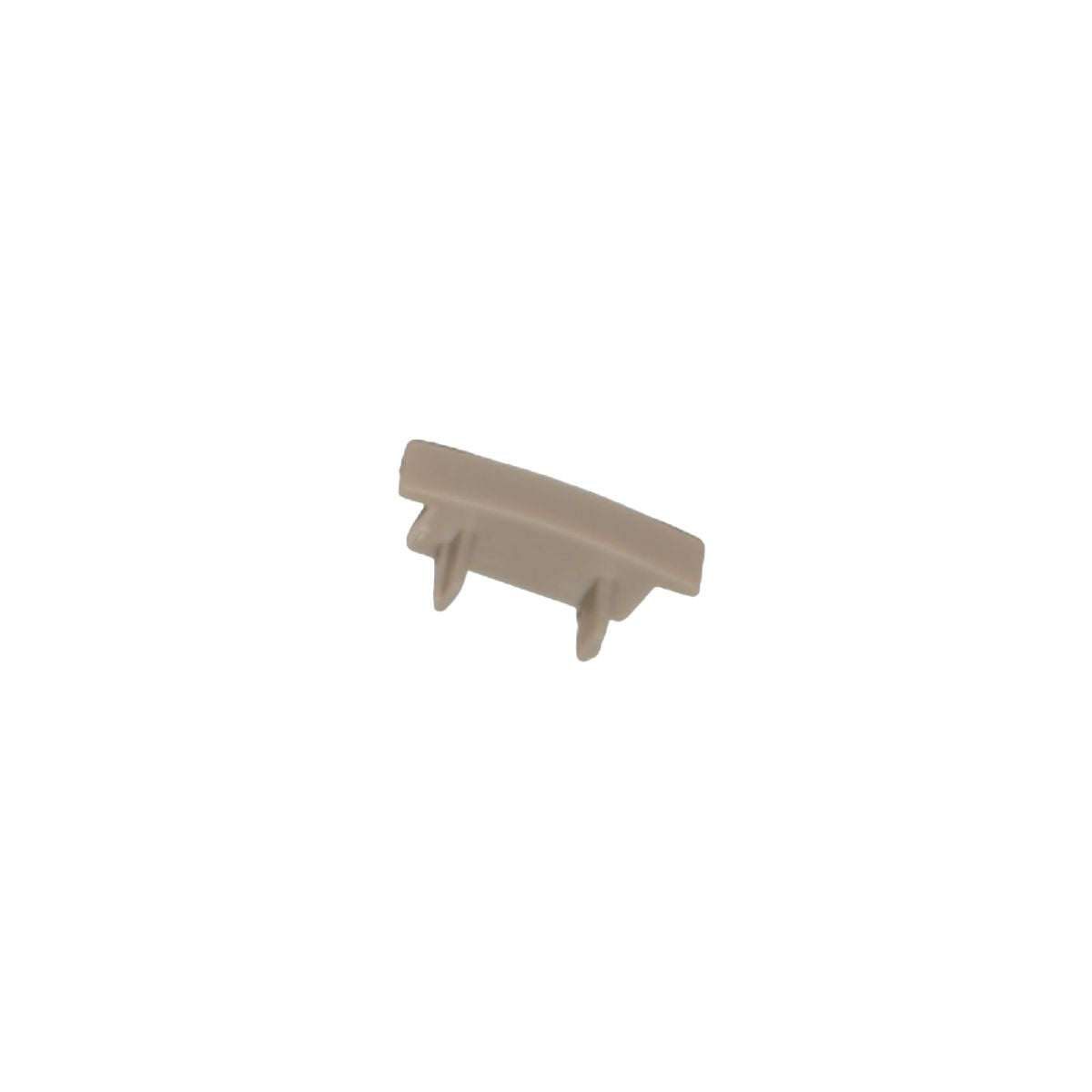 17.1x8mm mit Kragen Endkappe Kunststoff - LED-Profilzubehör