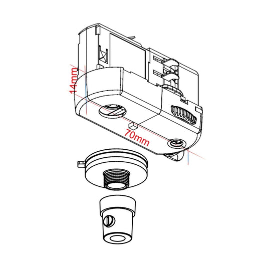 XTS Multiadapter-Set 6A - Stromschiene