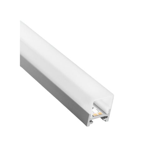 Schlankes 19x10.2mm LED-Profil für stilvolle Lichtakzente, einfach zu montieren und ideal für gemütliche Beleuchtung im Wohnbereich